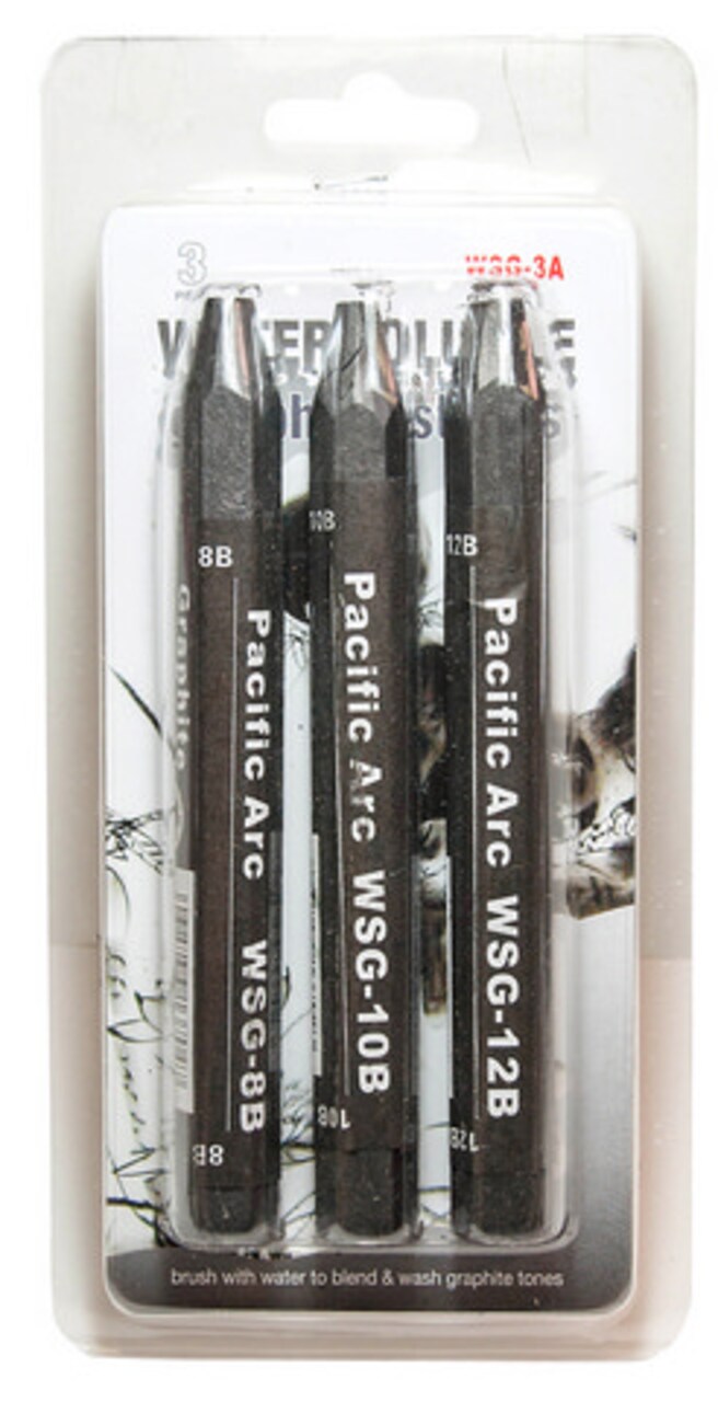 JUMBO WATERSOLUBLE GRAPHITE STICKS SOFT 3PC SET (8B,10B,12B)